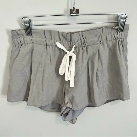 Aritzia Wilfred Montrouge Shorts Light Grey Pull On Paperbag Shorts - Picture 5 of 14